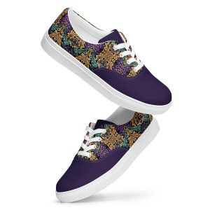 Men’s Canvas Shoes – “Floral Purple”