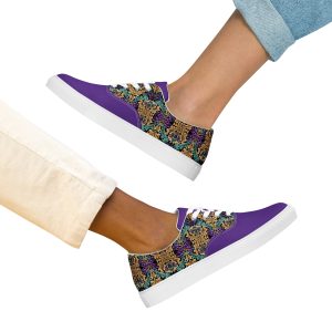Women’s Canvas Shoes – “Floral Purple”